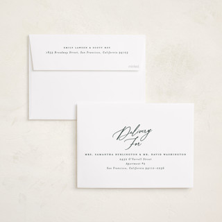 This is a evergreen foil pressed holiday cards with foil pressed by Carolyn Nicks called bright+merry printing on recycled smooth signature in standard