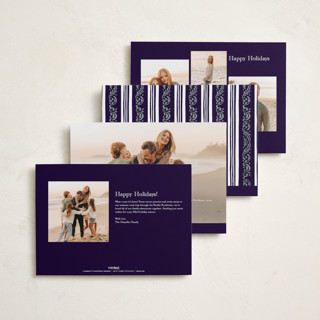 This is a marine foil pressed holiday cards with foil pressed by Chris Griffith called engraved holiday printing on recycled smooth signature in standard