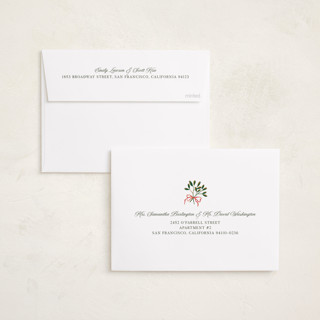 This is a olive foil pressed holiday cards with foil pressed by Studio Suku called gold frame printing on recycled smooth signature in standard