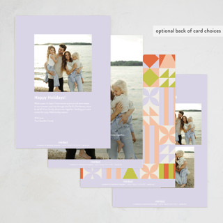 This is a pastel foil pressed holiday cards with foil pressed by Inkblot Design called bold border printing on recycled smooth signature in standard