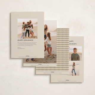 This is a sandy foil pressed holiday cards with foil pressed by Becky Nimoy called angels arch printing on recycled smooth signature in standard