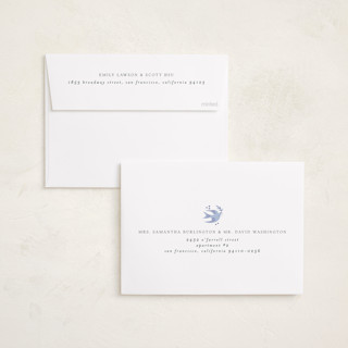 This is a blue spruce foil pressed holiday cards with foil pressed by Ana de Sousa called symbols of faith printing on recycled smooth signature in standard