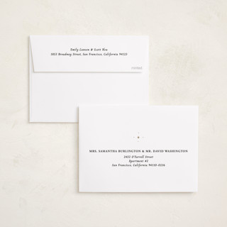 This is a champagne foil pressed holiday cards with foil pressed by Ani Somi called merry little stars printing on recycled smooth signature in standard