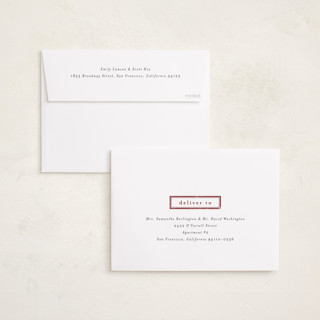 This is a berry foil pressed holiday cards with foil pressed by Stacey Meacham called plaid collage printing on recycled smooth signature in standard