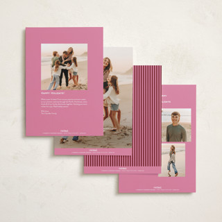 This is a gumdrop foil pressed holiday cards with foil pressed by Megan Davis called praline printing on recycled smooth signature in standard