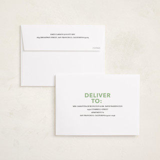 This is a palm foil pressed holiday cards with foil pressed by Angela Thompson called bold stripe printing on recycled smooth signature in standard