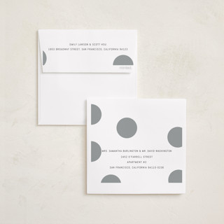 This is a coal foil pressed holiday cards with foil pressed by Blustery August called pompom printing on recycled smooth signature in standard