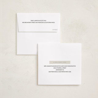 This is a dove foil pressed holiday cards with foil pressed by Angela Thompson called modern merry printing on recycled smooth signature in standard