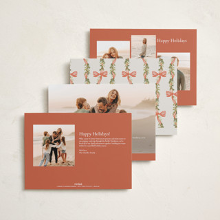 This is a clementine foil pressed holiday cards with foil pressed by Petra Kern called festival printing on recycled smooth signature in standard