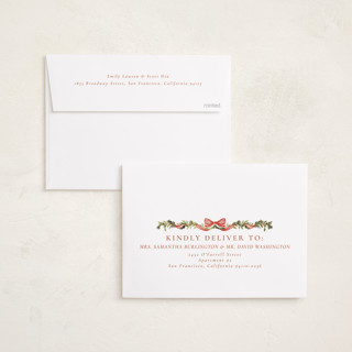 This is a clementine foil pressed holiday cards with foil pressed by Petra Kern called festival printing on recycled smooth signature in standard