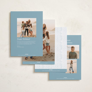 This is a slate foil pressed holiday cards with foil pressed by Stacey Meacham called at a glance printing on recycled smooth signature in standard