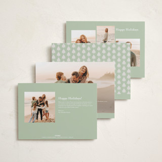 This is a mint foil pressed holiday cards with foil pressed by Pati Cascino called noelle printing on recycled smooth signature in standard