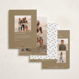 This is a snow foil pressed holiday cards with foil pressed by Ashlee Townsend called magical life sparkles printing on recycled smooth signature in standard