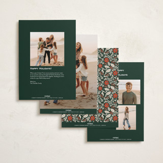 This is a hazel foil pressed holiday cards with foil pressed by Sabrin Deirani called bright joy printing on recycled smooth signature in standard