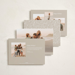 This is a pinecone foil pressed holiday cards with foil pressed by Design Lotus called softly merry printing on recycled smooth signature in standard