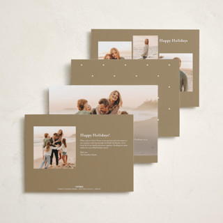 This is a honey foil pressed holiday cards with foil pressed by Carolyn MacLaren called footnote printing on recycled smooth signature in standard