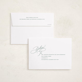This is a balsam fir foil pressed holiday cards with foil pressed by Jessica Williams called topper printing on recycled smooth signature in standard