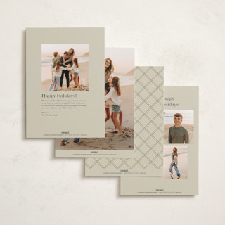 This is a snow foil pressed holiday cards with foil pressed by Robert and Stella called kent printing on recycled smooth signature in standard