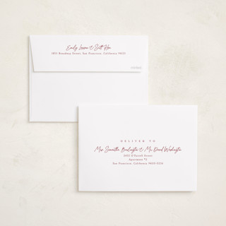 This is a berry foil pressed holiday cards with foil pressed by Robert and Stella called kent printing on recycled smooth signature in standard