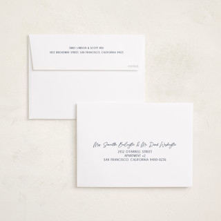 This is a navy foil pressed holiday cards with foil pressed by Annie Holmquist called foiled plaid printing on recycled smooth signature in standard