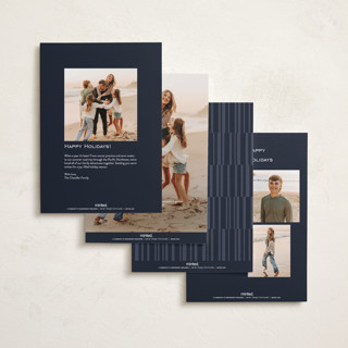 This is a night sky foil pressed holiday cards with foil pressed by Ekko Studio called merry stack printing on recycled smooth signature in standard