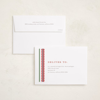 This is a fruitcake foil pressed holiday cards with foil pressed by Pixel and Hank called swiggle printing on recycled smooth signature in standard