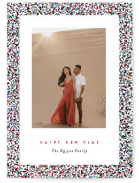 This is a black foil stamped holiday card by Pixel and Hank called All that Glitters with foil-pressed printing on smooth signature in standard.