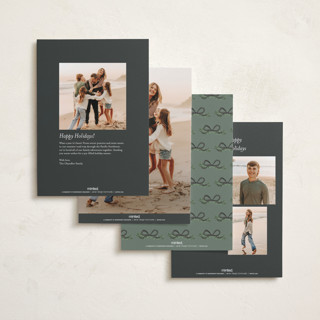 This is a coal foil pressed holiday cards with foil pressed by Itsy Belle Studio called ribbonly frame printing on recycled smooth signature in standard