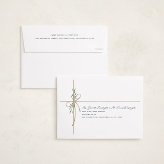 This is a navy foil pressed holiday cards with foil pressed by Susan Zinader called holiday gifts printing on recycled smooth signature in standard