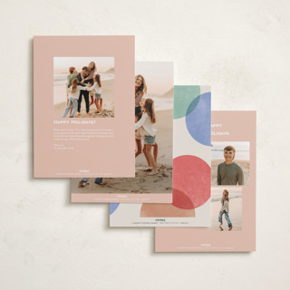 This is a funfetti foil pressed holiday cards with foil pressed by Pixel and Hank called merry-go-round printing on recycled smooth signature in standard