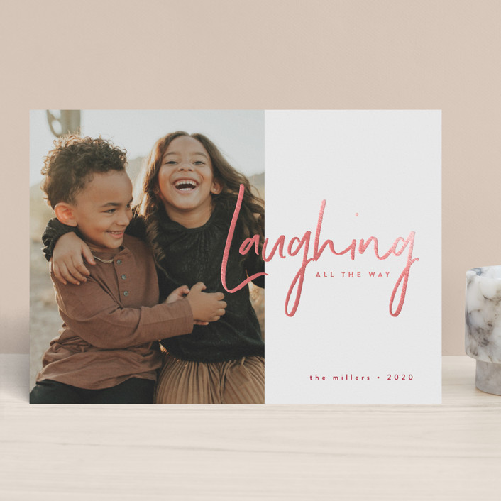 Laughing Holiday Card