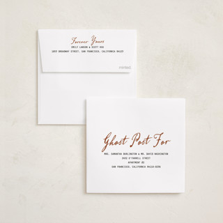 This is a pumpkin halloween party invitations cards with standard by Owl and Toad called cheers witches printing on recycled smooth signature in standard