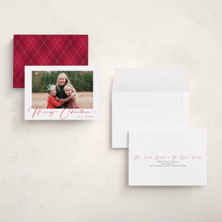 This is a pomegranate petite holiday cards with standard by Benita Crandall called joyeux noel printing on recycled smooth signature in petite