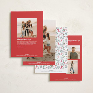 This is a cherry petite holiday cards with standard by Tamara Hilje called charming printing on signature in petite