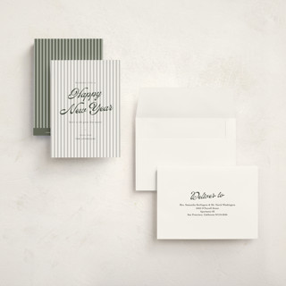 This is a evergreen petite holiday cards with standard by Sara Hicks Malone called small things printing on signature in petite