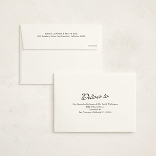 This is a evergreen petite holiday cards with standard by Sara Hicks Malone called small things printing on signature in petite