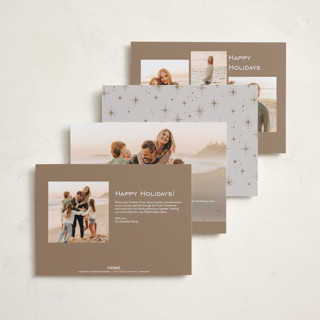 This is a sandstone petite holiday cards with standard by Pixel and Hank called pair printing on recycled smooth signature in petite