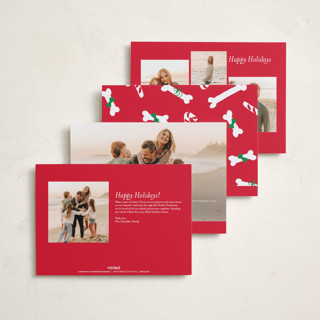 This is a holly petite holiday cards with standard by The Social Type called naughty holiday dog printing on recycled smooth signature in petite