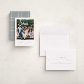 This is a ash petite holiday cards with standard by Wildfield Paper Co called daisies printing on recycled smooth signature in petite