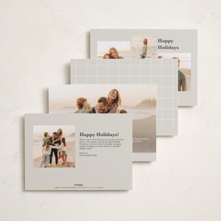 This is a champagne petite holiday cards with standard by Ellen Schlegelmilch called serif married christmas printing on recycled smooth signature in petite