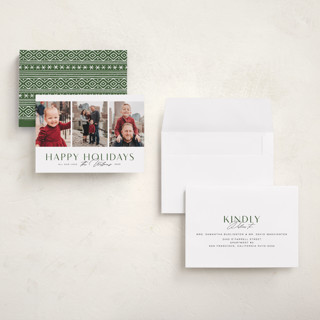 This is a pine petite holiday cards with standard by Michelle Taylor called classic mix printing on recycled smooth signature in petite