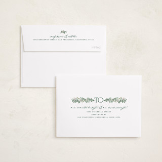 This is a leaf petite holiday cards with standard by BR Designs called joyful-bow printing on recycled smooth signature in petite