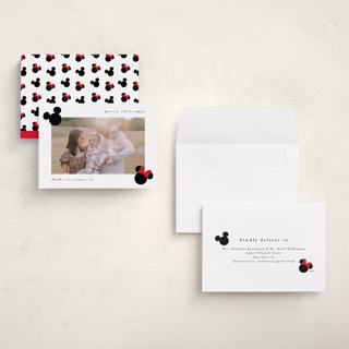 This is a cotton petite holiday cards with standard by Stacey Meacham called iconic printing on recycled smooth signature in petite