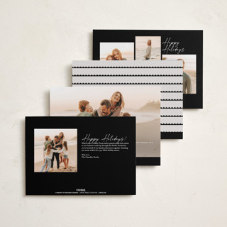This is a ivory petite holiday cards with standard by Amy Payne called stamp collection printing on recycled smooth signature in petite
