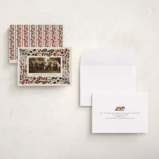 This is a putty petite holiday cards with standard by Meagan Christensen called abundance printing on recycled smooth signature in petite