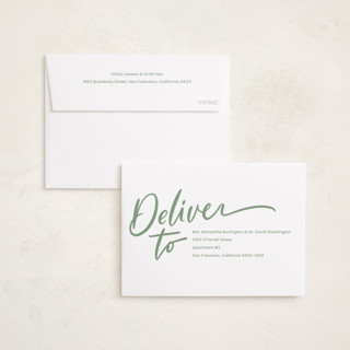 This is a spruce petite holiday cards with standard by Erin German called unleash the joy printing on recycled smooth signature in petite