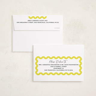 This is a halo petite holiday cards with standard by Creo Study called squiggle overlay printing on recycled smooth signature in petite