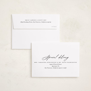 This is a snow petite holiday cards with standard by Carolyn Nicks called elegant holiday printing on recycled smooth signature in petite