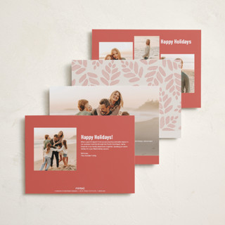 This is a eggnog petite holiday cards with standard by Mary Kay Garttmeier called new ho ho home printing on recycled smooth signature in petite