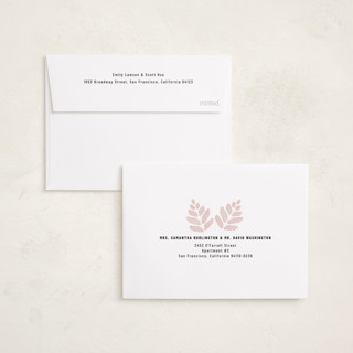 This is a eggnog petite holiday cards with standard by Mary Kay Garttmeier called new ho ho home printing on recycled smooth signature in petite